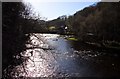 Looking up the River Dee in Llangollen Rural Community