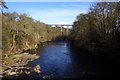 The River Dee from Cysylltau Bridge in Llangollen Rural Community