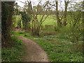Footpath junction on a bridleway near Park Wood in Chartham & Stone Street Ward