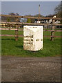 The Blacklake milepost - detail in ST3 7NU