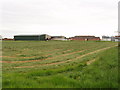 Newly mown grass and Ventfield Farm, Horton-cum-Studley in OX33 1AP