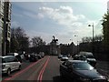 View of Hyde Park Corner from the central reservation on Park Lane in SW1X 7AB