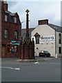 The Mercat Cross in Turriff in AB53 4SW