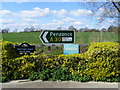 A30 sign to Penzance at Trotters Farm in High Easter & the Rodings Ward