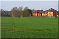 Farmland and houses, Thatcham in RG18 3DP