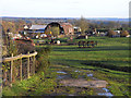 Farmland and buildings, Cold Ash in RG18 9PS