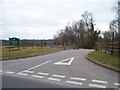 The road to the golf club in Rogerstone Community