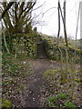 Footpath and steps off Spring View Road, east side of bridge in HX2 6HA