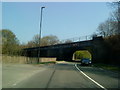 Railway bridge over the A610 near Ambergate in DE56 2JB