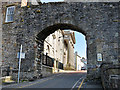 Caernarfon town walls in LL55 1AT