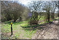 Footpath junction south of Goudhurst in TN17 1BA