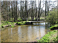 Footbridge over ford on the River Nar in PE32 1TS
