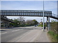 Footbridge over the A4050, Wenvoe in Wenvoe