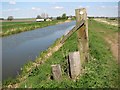 Remains of a stile on footpath along Well Creek in PE38 0BQ