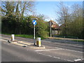 Crossing island - London Road in RG25 3NE