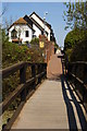 Footpath to the Hythe Marina, Hampshire in SO45 6AT
