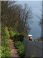 Path beside the cliff railway in TQ1 3LF
