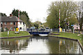 Aldermaston Wharf lift bridge in Aldermaston Wharf