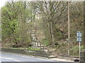 Stepped footpath from Woodhead Road to Taylor Hill Road in HD4 5HJ