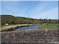 The view downstream from Halfpenny Bridge on the River Torridge in EX39 4QP