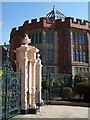 Weston Park Gates and Sheffield University Building, Western Bank, Sheffield in S10 1DH