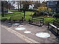 Mosaics in the park, Weston Park, Western Bank, Sheffield in S10 1DH