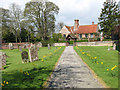 Path through the churchyard, Walpole St Peter in PE14 7PF