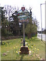 Aldringham Village Sign in IP16 4QH