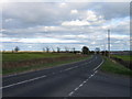 A68 road junction, looking SE in DH8 9BH