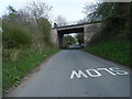 Lane bridge beneath A53, Market Drayton by-pass in TF9 3GE