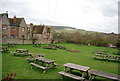 Beer garden of the Trevor Arms, Glynde in BN8 6RX