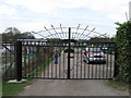 Gates to Preston Lane Allotments in TS18 3QW