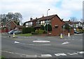 Mini-roundabout, Bestwood Park drive in NG5 5QF