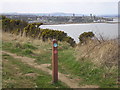 Fife Coastal Path marker in KY16 8PY