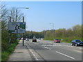 A6002 towards Nottingham approaching roundabout in NG6 7AN