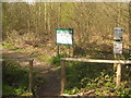 Entrance and Information Panel for East Blean Wood in CT3 4NA