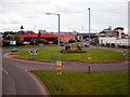 Cumbernauld Town Centre west roundabout in Cumbernauld