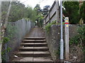 Footpath beside the M4, Rhiwbina Hill, Cardiff in CF14 7TT