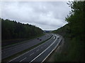 The M4, looking west from Rhiwbina Hill, Cardiff in CF14 7TT