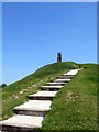 Path up to Glastonbury Tor in BA6 8LA