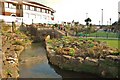 Bournemouth: Stream passes under bridge near the Pavilion in BH2 5PH