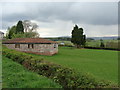 Farm outbuilding next to the canal, near Malpas in Allt-yr-Yn Community