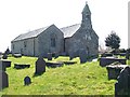 Eglwys St Cawrdaf from the west in LL53 6BF