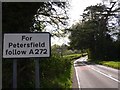 The A272 enters Petworth from the east in GU28 0DN