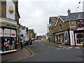 Junction of the High Street with Shooters Hill, Cowes, Isle of Wight in PO31 8DB