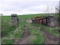 Old bridge over old railway line, Coneypark in FK4 1TT