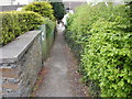 Footpath from Malpas Road to Moxon Road, Newport in NP20 6HG
