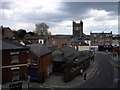 Looking down on Osborne Street Colchester in CO2 7NU