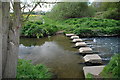 Ford, Stepping Stones & Weir on the River Witham in NG32 2NZ