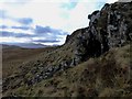 Basalt outcrop west of Glenmore, Ardnamurchan in PH36 4JG